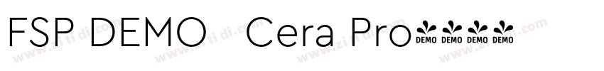 FSP DEMO   Cera Pro字体转换